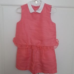 Pink Janie and Jack Romper 5T